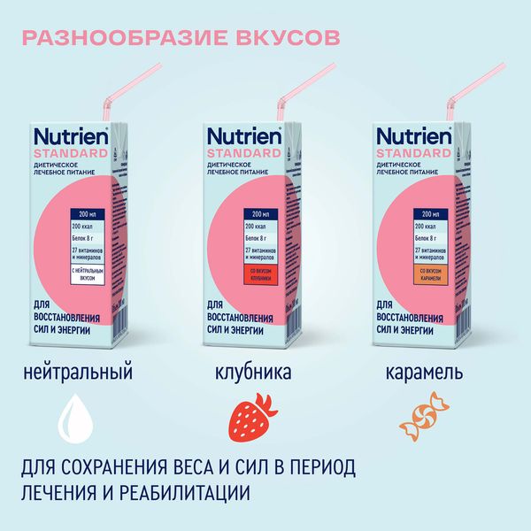 Диетическое лечебное питание вкус клубники Standart Nutrien/Нутриэн 200мл фото №7
