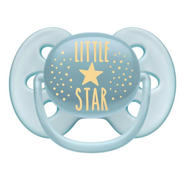 Пустышка силиконовая ортодонтическая с футляром 6-18 мес. Ultra Soft Philips Avent (SCF528/01) фото №4