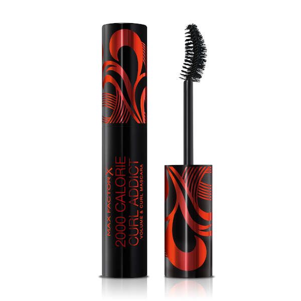 Тушь для ресниц объемная подкручивающая Max Factor 2000 Calorie Curl Addict Black фото №2