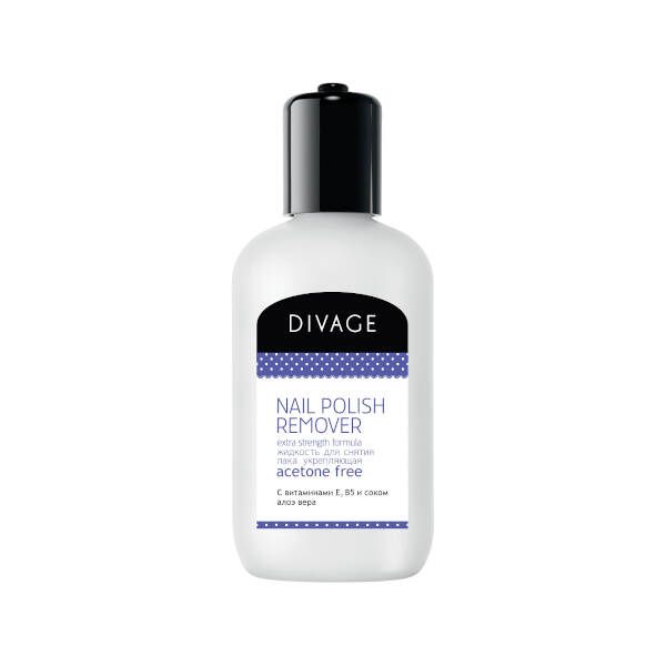 Жидкость для снятия лака с соком алое вера Nail care spa Divage 120 мл