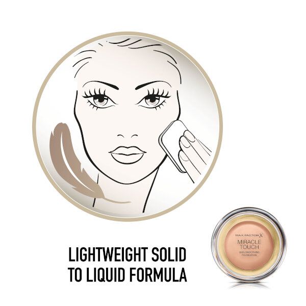 Основа тональная Max Factor Miracle Touch  blshng beige тон 55 фото №3