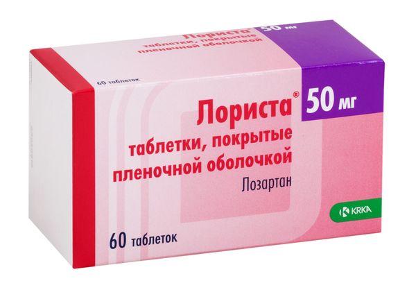 Лориста таблетки п/о плен. 50мг 60шт