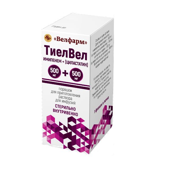 ТиелВел порошок для приготовления раствора для инфузий 500мг + 500мг 20мл