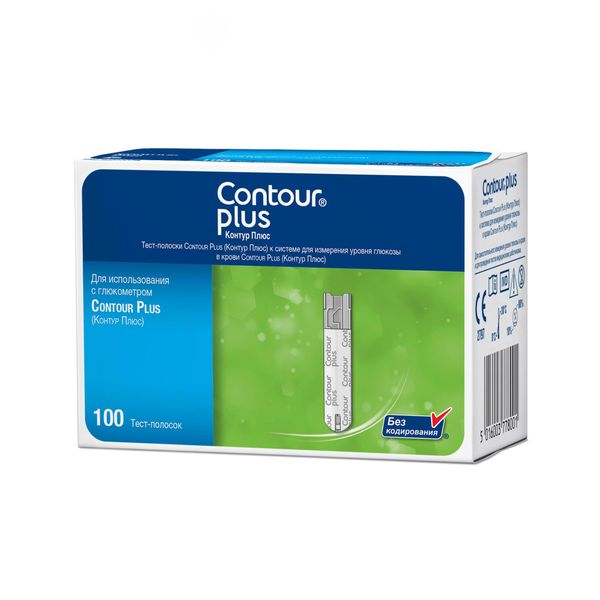 Тест-полоски для глюкометра Plus Contour/Контур 100шт фото №3