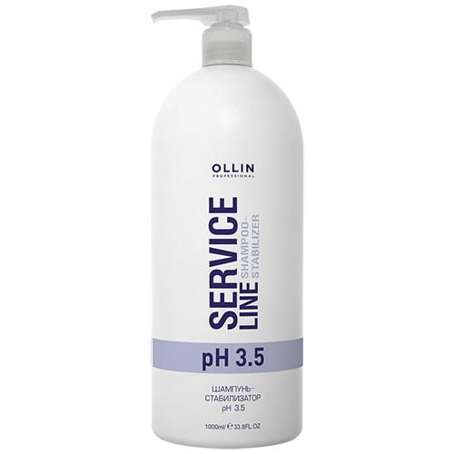 Шампунь-стабилизатор рН 3.5/Shampoo-stabilizer pH 3.5 Ollin service line 1000мл фото №2
