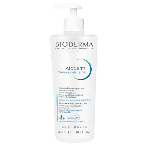 Гель-крем для детей и взрослых Intensive Atoderm Bioderma/Биодерма помпа 500мл