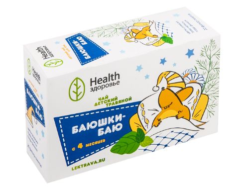 Фиточай детский Баюшки-Баю Здоровье фильтр-пакеты 1,5г 20шт