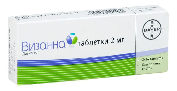 Визанна таблетки 2мг 28шт