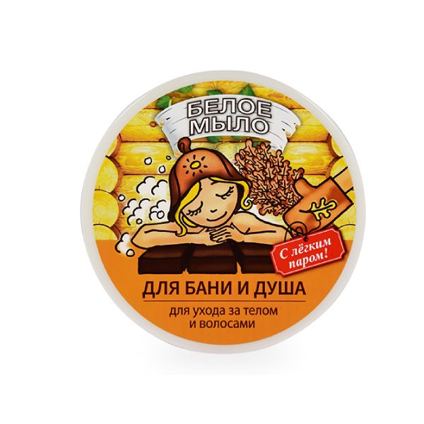 Мыло Floresan (Флоресан) натуральное таежное Белое для бани и душа 450 г фото №2