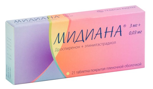 Мидиана таблетки п/о плен. 63шт