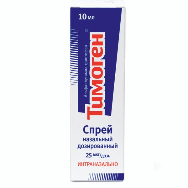 Тимоген спрей назальный дозированный 25мкг/доза 10мл