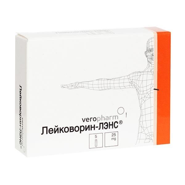 Лейковорин-Лэнс раствор для в/в и в/м введ. 5мг/мл 5мл 5шт