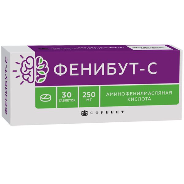 Фенибут-С таб. 250мг №30