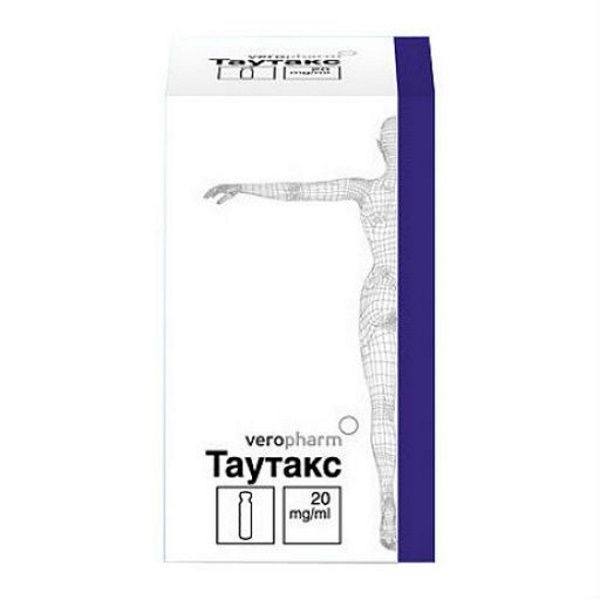 Таутакс концентрат для приг. раствора для инфузий 20мг/мл 5мл