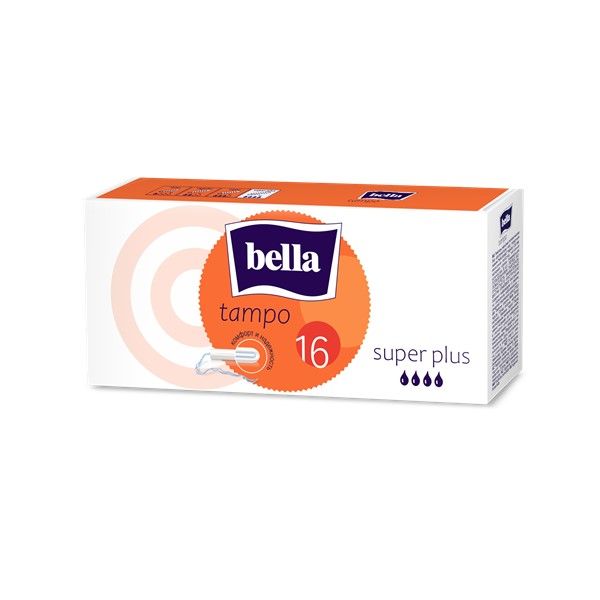 Тампоны гигиенические без аппликатора Super plus Tampo Bella/Белла 16шт
