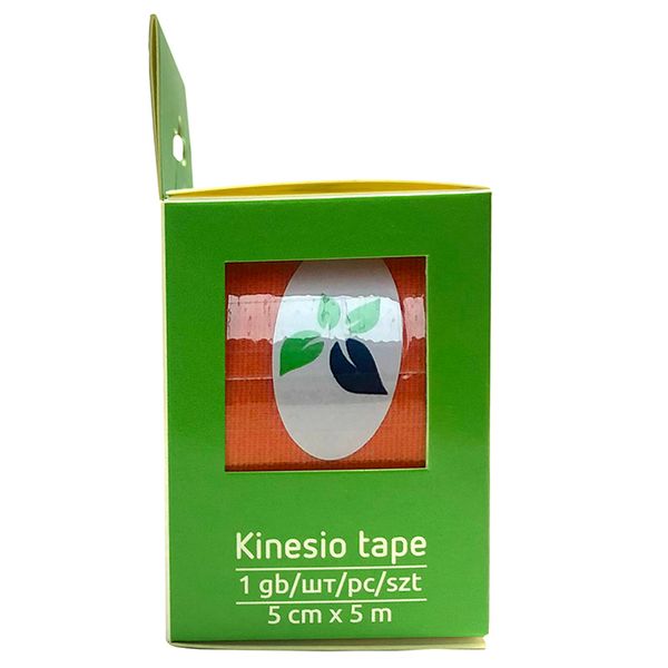 Тейп кинезио оранжевый Ecoplast/Экопласт 5см х 5м фото №2