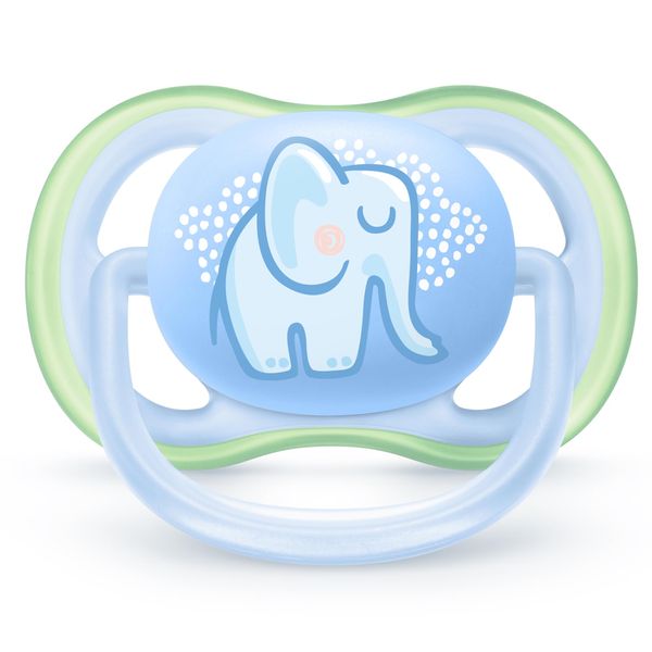Соска-пустышка силиконовая ортодонтическая с футляром 0-6 мес. Ultra Air Philips Avent 2шт (SCF085/01) фото №4