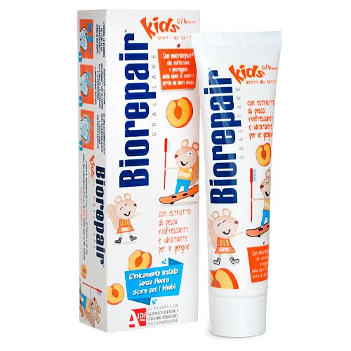 Паста зубная c экстрактом персика детская 0-6 лет Kids Biorepair/Биорепэйр 50мл