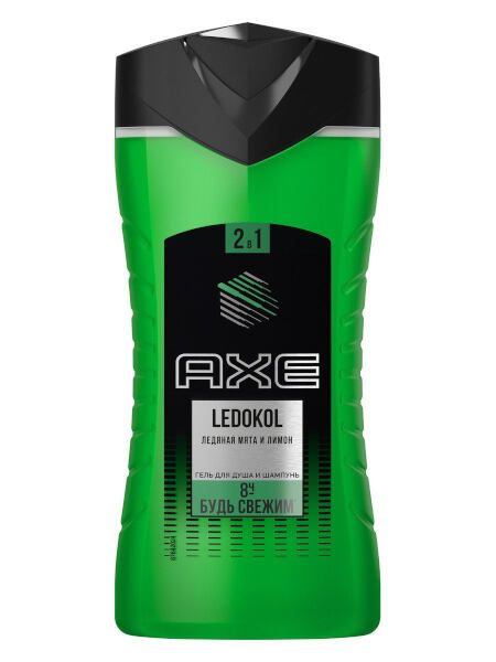 Гель для душа и шампунь мужской ледокол axe 250 мл фото №2