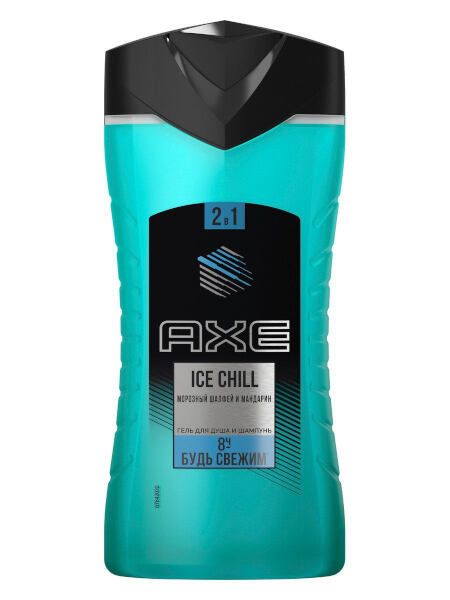 Гель для душа и шампунь мужской ice chill axe 250 мл фото №2