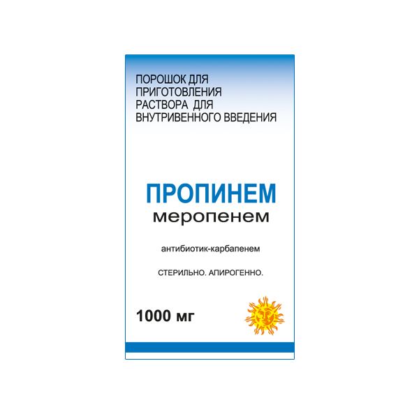 Пропинем пор. пригот. р-ра в/в введ. 1000мг