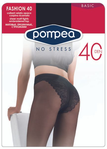 Колготки 40 den черные Fashion Pompea р.4