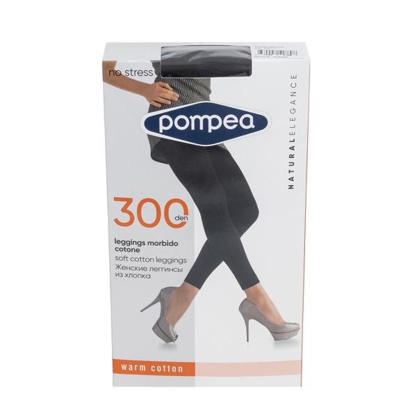 Легинсы 300 den черные Cotton Pompea (5)
