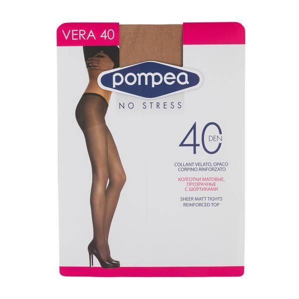 Колготки прозрачные Vera 40 den р.4 цв.сammello Pompea
