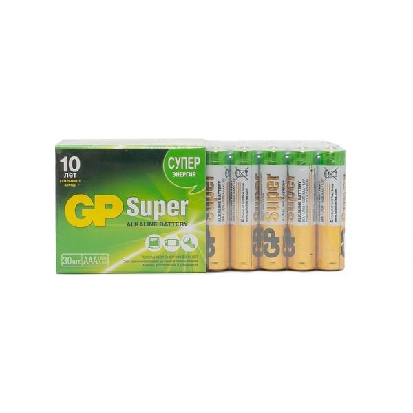 Батарейки алкалиновые 24А ААA Super Alkaline GP/ДжиПи 30шт фото №2