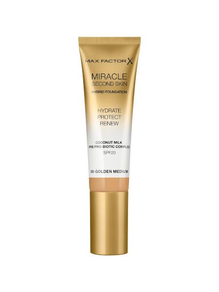 Основа тональная miracle second skin тон 06 golden medium max factor