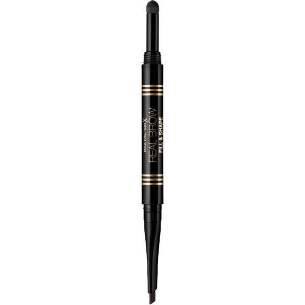 Карандаш-пудра для бровей 2 в 1 fill&shape тон 005 black brown max factor