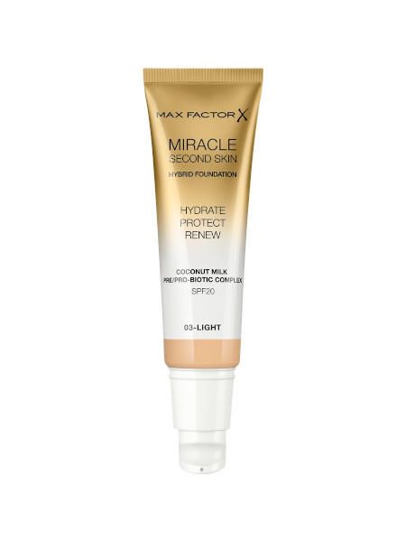 Основа тональная miracle second skin тон 03 light max factor фото №2
