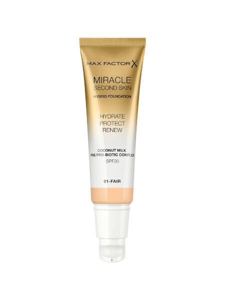 Основа тональная miracle second skin тон 01 fair max factor