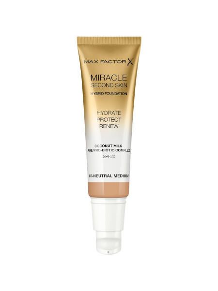 Основа тональная miracle second skin тон 07 neutral medium max factor