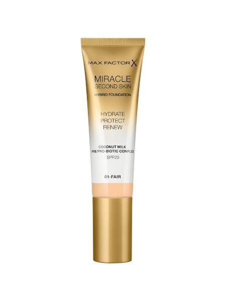 Основа тональная miracle second skin тон 01 fair max factor фото №3