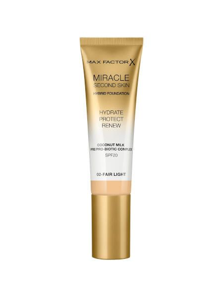 Основа тональная miracle second skin тон 02 fair light max factor фото №2