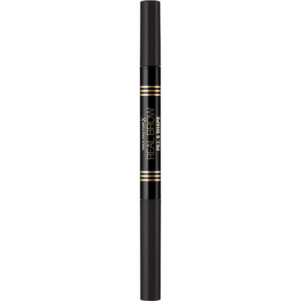 Карандаш-пудра для бровей 2 в 1 fill&shape тон 005 black brown max factor фото №2