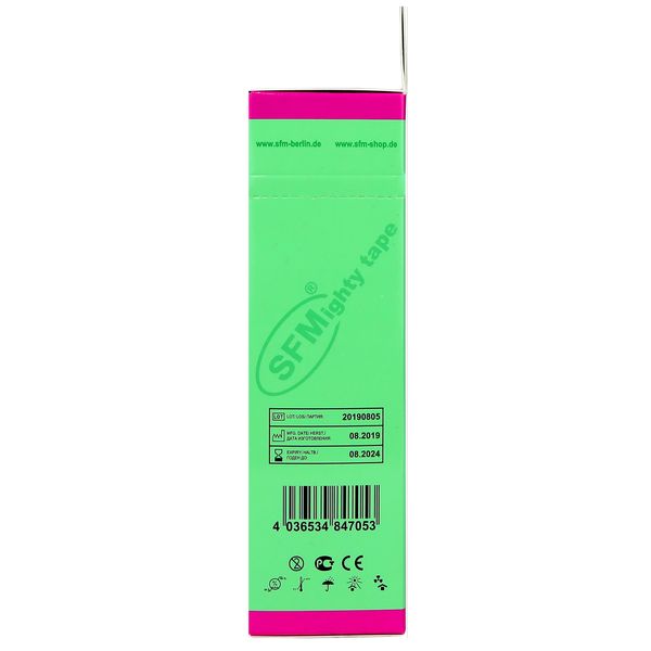 Тейп кинезиологический на хлопковой основе в рулоне розовый SFM-Plaster 5х3200см фото №2