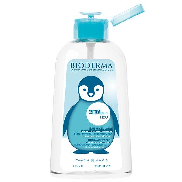 Вода мицеллярная для детей ABCDerm Н2О Bioderma/Биодерма фл. 1л фото №3