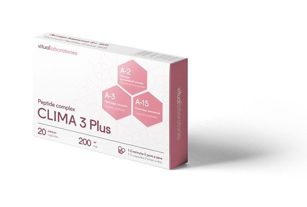 Клима 3 Плюс пептидный комплекс Vitual Laboratories капсулы 20шт фото №2
