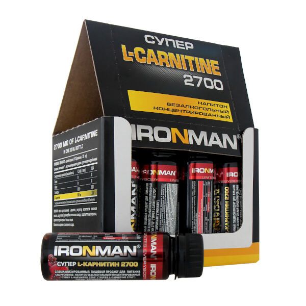 Супер L-карнитин 2700 гранат Ironman флакон 60мл 12шт