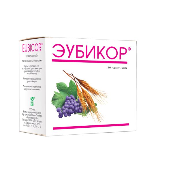 Эубикор порошок для приг. раствора для приема внутрь 3г 30шт