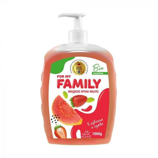 Мыло жидкое клубника и гуава Family Dallas/Даллас 1л