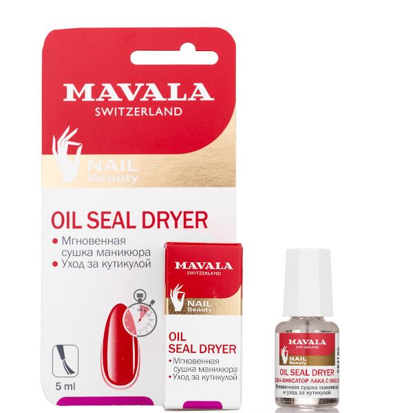 Сушка-фиксатор лака с маслом на блистере Mavala 5мл 9091798 фото №2