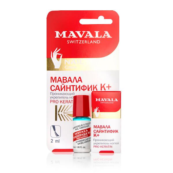 Укрепитель ногтей проникающий на блистере Сайнтифик К+  Mavala 2мл 9099574 фото №2