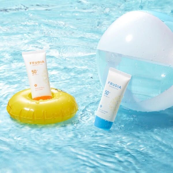 Набор Frudia/Фрудия: Крем-основа тональная солнцезащитный SPF50+Крем-эссенция SPF50+ 50г 2шт фото №2