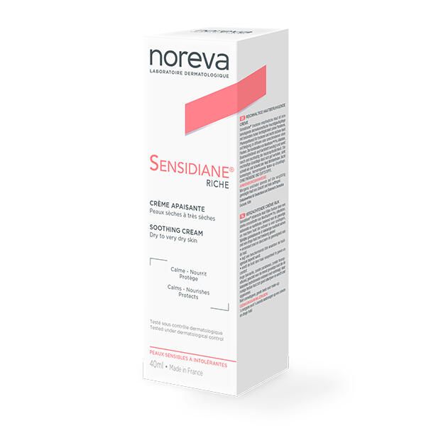 Крем для сухой и очень сухой кожи лица успокаивающий Sensidiane Noreva 40мл фото №2