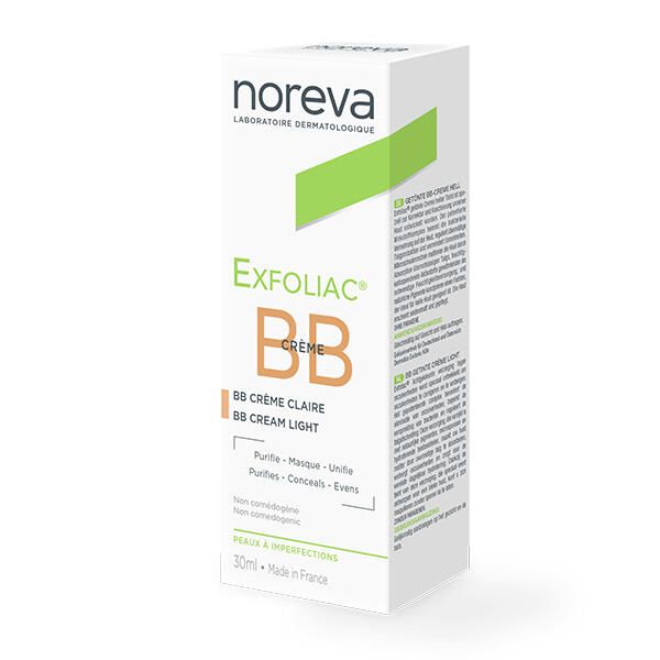 Крем-ВВ тональный Exfoliac Noreva/Норева 30мл тон Светлый фото №2