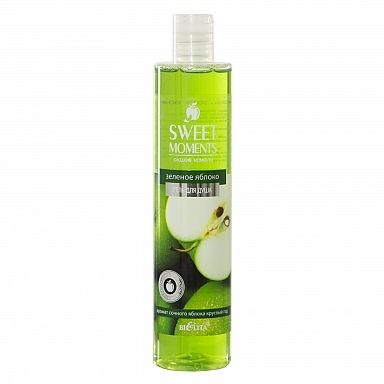 Гель для душа Зеленое яблоко Sweet moments Белита 345 мл