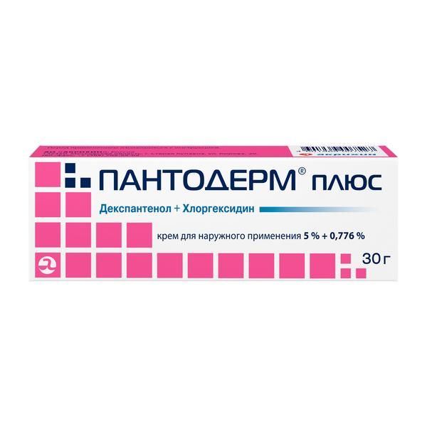 Пантодерм Плюс крем для наружного применения 5%+0,776% 30г 